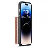 Dg.Ming iPhone 15 Pro Max Skal M3 Series Löstagbar Korthållare Glitter Roseguld