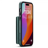 Dg.Ming iPhone 15 Pro Max Skal M5 Series Löstagbar Korthållare Grön