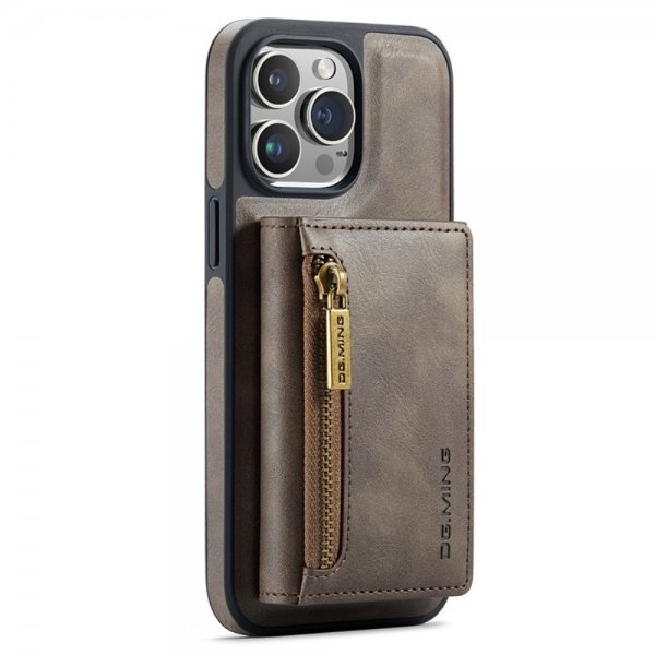 Dg.Ming iPhone 15 Pro Max Skal M5 Series Löstagbar Korthållare Kaffe