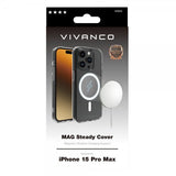 Vivanco iPhone 15 Pro Max Skal Mag Steady Transparent