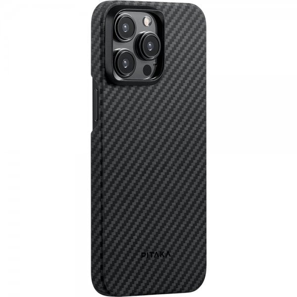 Pitaka iPhone 15 Pro Max Skal MagEZ Case 4 Black/Grey Twill