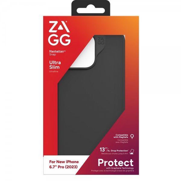 ZAGG iPhone 15 Pro Max Skal Manhattan Snap Svart