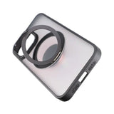 Rvelon iPhone 15 Pro Max Skal Roterbart MagSafe Stativ Matt Svart