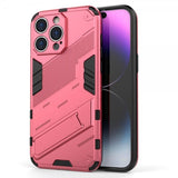 iPhone 15 Pro Max Skal med Stativ Magenta