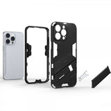 iPhone 15 Pro Max Skal med Stativ Mörkblå