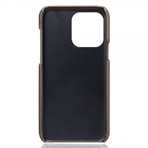 iPhone 15 Pro Max Skal med två Kortfack Grå
