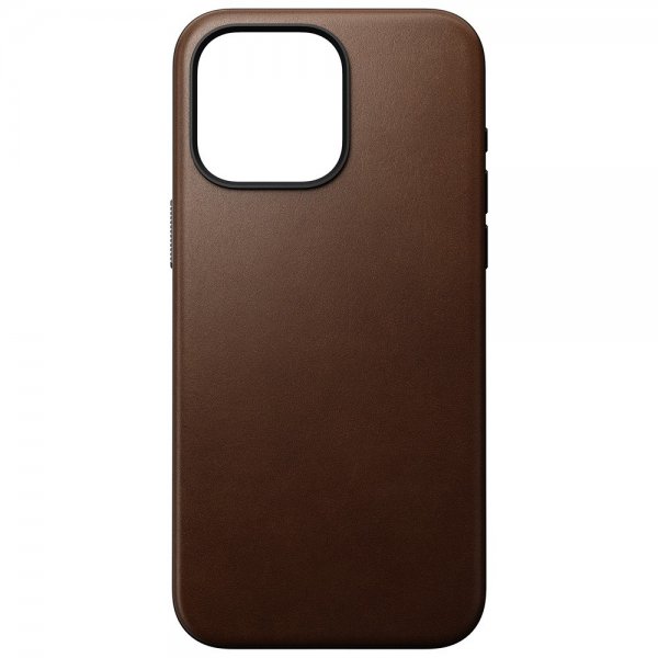 Nomad iPhone 15 Pro Max Skal Modern Leather Case Brun