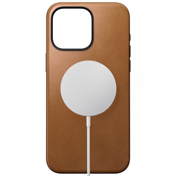 Nomad iPhone 15 Pro Max Skal Modern Leather Case English Tan