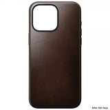 Nomad iPhone 15 Pro Max Skal Modern Leather Case Horween Rustic Brown