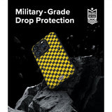 Ringke iPhone 15 Pro Max Skal Onyx Design Checkerboard Yellow