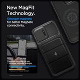 Spigen iPhone 15 Pro Max Skal Optik Armor MagFit Svart