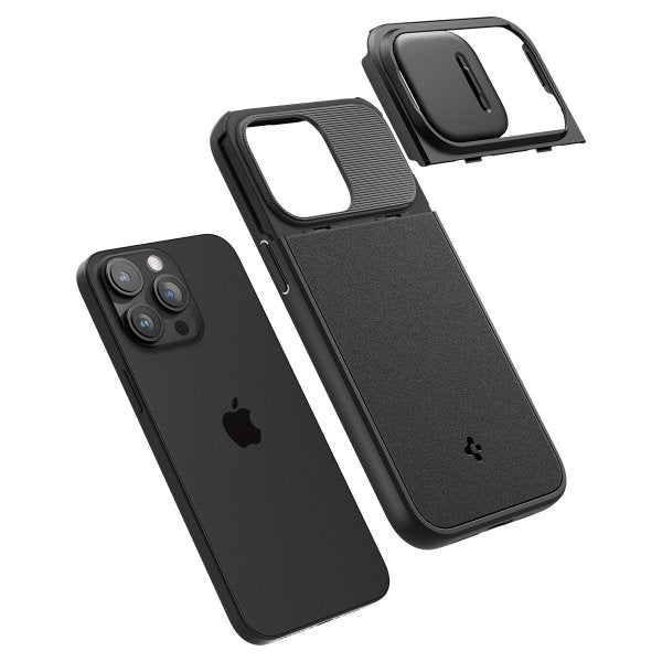 Spigen iPhone 15 Pro Max Skal Optik Armor MagFit Svart