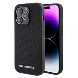 Karl Lagerfeld iPhone 15 Pro Max Skal Quilted K Pattern Svart