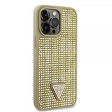 Guess iPhone 15 Pro Max Skal Rhinestone Guld