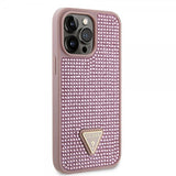 Guess iPhone 15 Pro Max Skal Rhinestone Rosa
