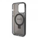 Guess iPhone 15 Pro Max Skal Ring Stand Glitter MagSafe Svart