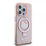 Hello Kitty iPhone 15 Pro Max Skal Ring Stand MagSafe Rosa