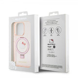 Hello Kitty iPhone 15 Pro Max Skal Ring Stand MagSafe Rosa