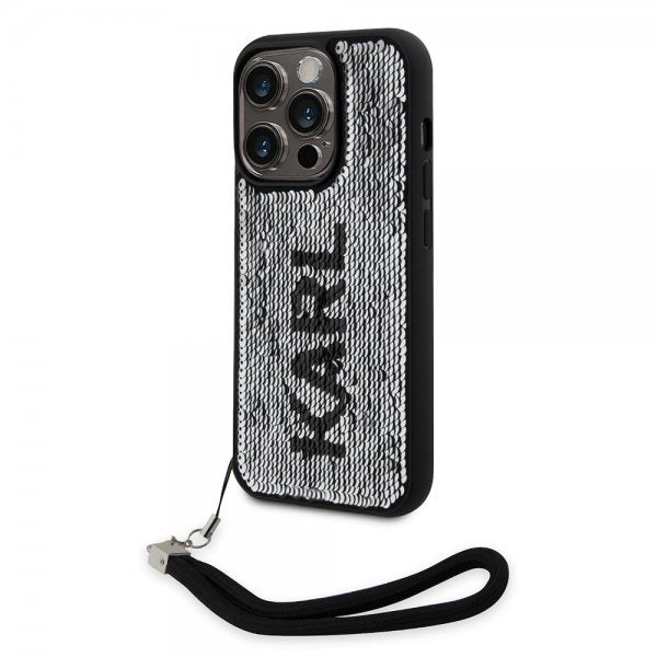 Karl Lagerfeld iPhone 15 Pro Max Skal Sequin Svart
