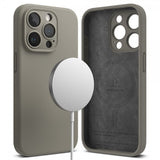 Ringke iPhone 15 Pro Max Skal Silicone Magnetic Grå