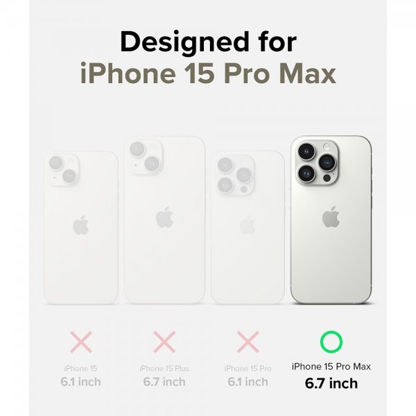 Ringke iPhone 15 Pro Max Skal Silicone Magnetic Stone
