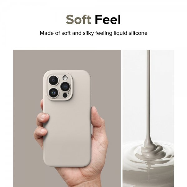 Ringke iPhone 15 Pro Max Skal Silicone Magnetic Stone