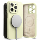 Ringke iPhone 15 Pro Max Skal Silicone Magnetic Sunny Lime