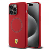 Ferrari iPhone 15 Pro Max Skal Silicone MagSafe Röd
