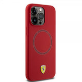 Ferrari iPhone 15 Pro Max Skal Silicone MagSafe Röd