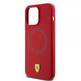 Ferrari iPhone 15 Pro Max Skal Silicone MagSafe Röd