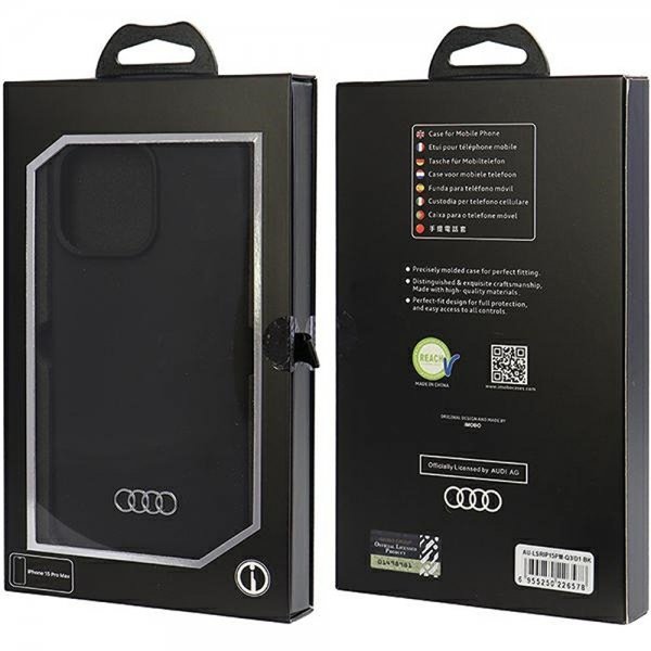 Audi iPhone 15 Pro Max Skal Silicone Svart
