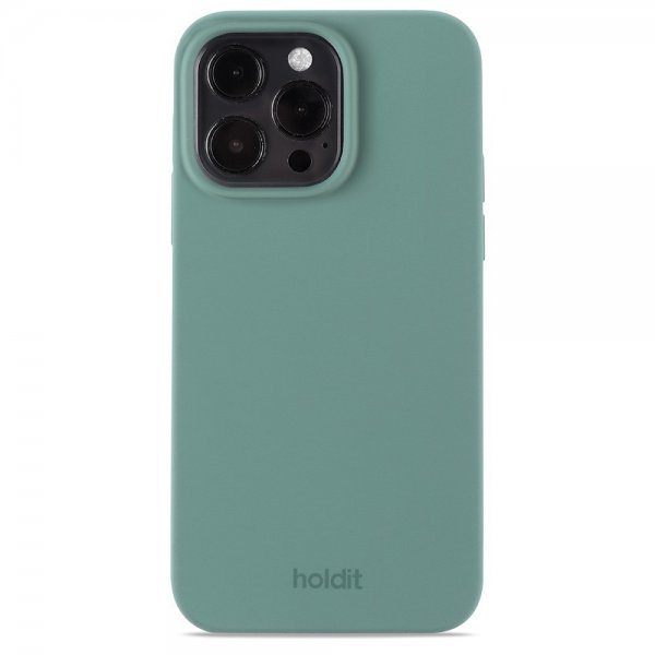 Holdit iPhone 15 Pro Max Skal Silikon Moss Green