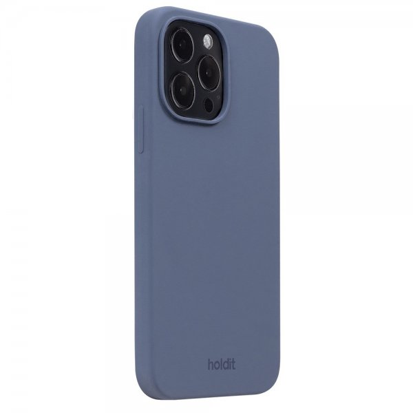 Holdit iPhone 15 Pro Max Skal Silikon Pacific Blue
