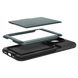 Spigen iPhone 15 Pro Max Skal Slim Armor CS Abyss Green