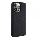 Mercedes Benz iPhone 15 Pro Max Skal Star Pattern MagSafe Svart