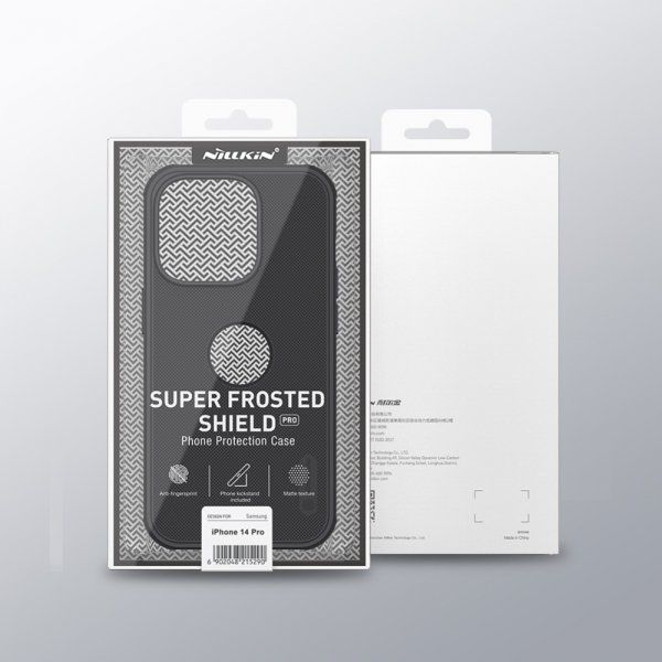 Nillkin iPhone 15 Pro Max Skal Super Frosted Shield Pro Logo Hole Blå