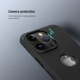 Nillkin iPhone 15 Pro Max Skal Super Frosted Shield Pro Logo Hole Blå