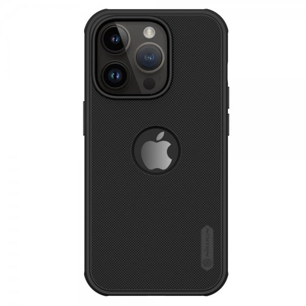 Nillkin iPhone 15 Pro Max Skal Super Frosted Shield Pro Logo Hole Svart