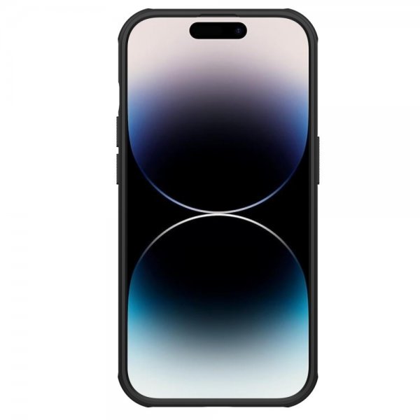 Nillkin iPhone 15 Pro Max Skal Super Frosted Shield Pro Logo Hole Svart