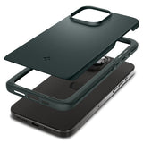 Spigen iPhone 15 Pro Max Skal Thin Fit Abyss Green