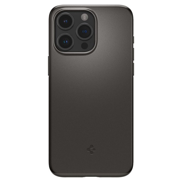 Spigen iPhone 15 Pro Max Skal Thin Fit Gunmetal