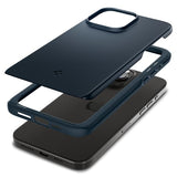 Spigen iPhone 15 Pro Max Skal Thin Fit Metal Slate