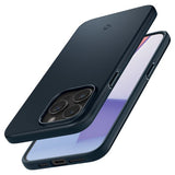 Spigen iPhone 15 Pro Max Skal Thin Fit Metal Slate