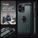 Spigen iPhone 15 Pro Max Skal Tough Armor MagFit Abyss Green