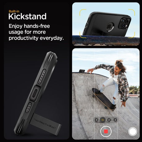 Spigen iPhone 15 Pro Max Skal Tough Armor MagFit Svart