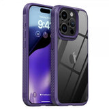Ipaky iPhone 15 Pro Max Skal Transparent Baksida Lila
