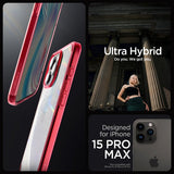 Spigen iPhone 15 Pro Max Skal Ultra Hybrid Deep Red