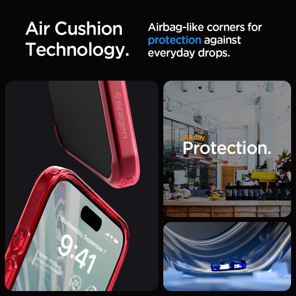 Spigen iPhone 15 Pro Max Skal Ultra Hybrid Deep Red