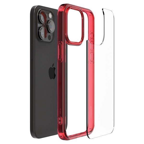 Spigen iPhone 15 Pro Max Skal Ultra Hybrid Deep Red
