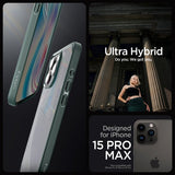 Spigen iPhone 15 Pro Max Skal Ultra Hybrid Frost Green